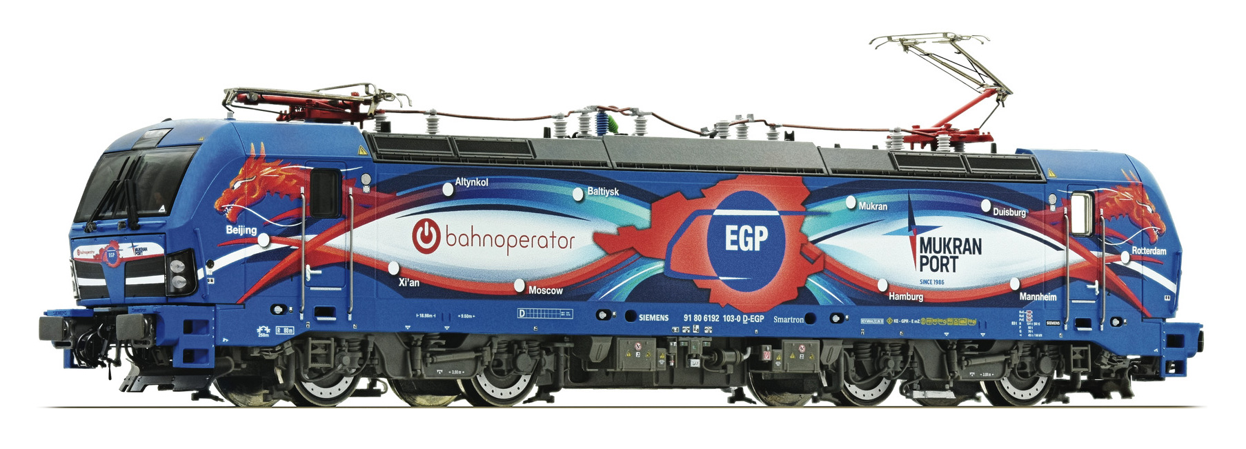 Roco 71972 Gauge H0 Elektrická lokomotiva 192 103-0 EGP, epocha VI - rozbaleno