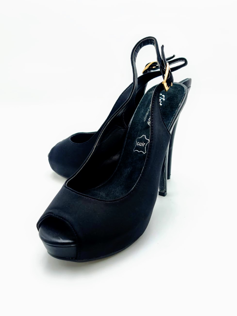 Dámské módní lodičky Intrépides, černé Velikosti OBUV: 36