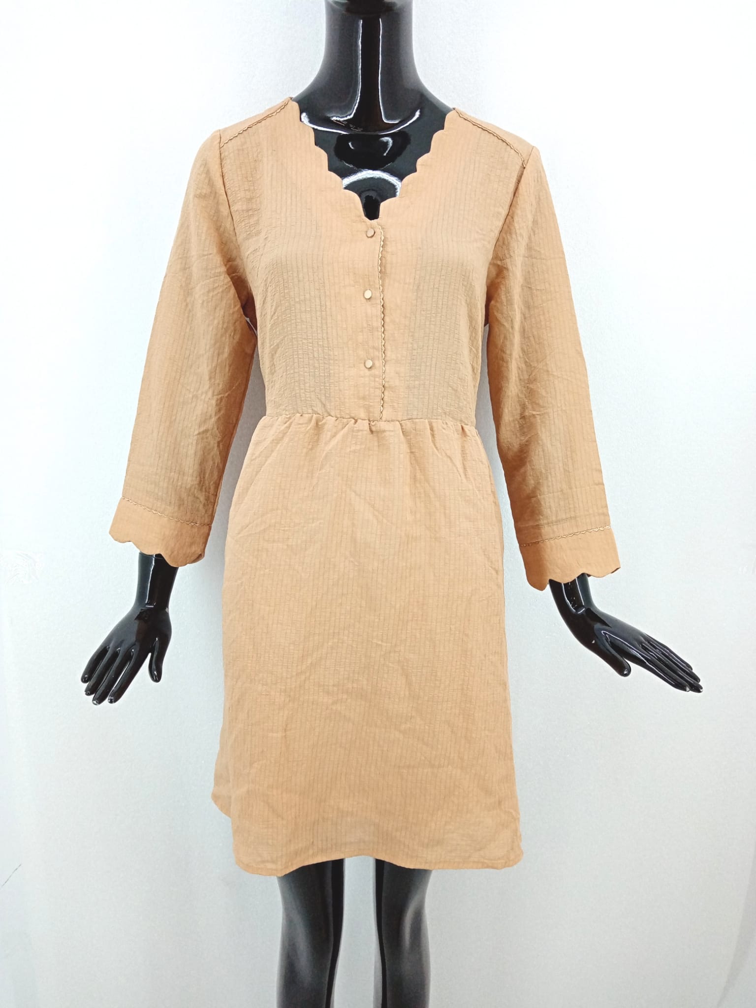 Dámská tunika s dlouhým rukávem Lili & Lala, béžová Velikosti XS-XXL: S