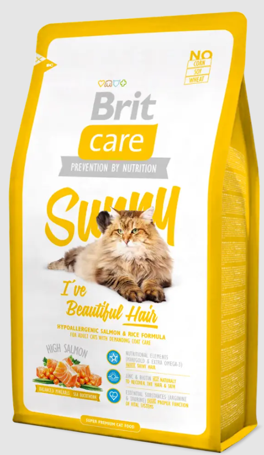 Brit Care Superprémiové hypoalergenní kompletní krimivo pro dospělé kočky, 2KG