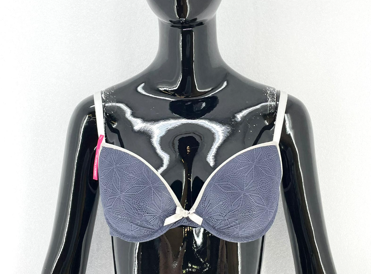 Dámská kosticová podprsenka s krajkou Passionata - tmavě modrá VELIKOST: 70C