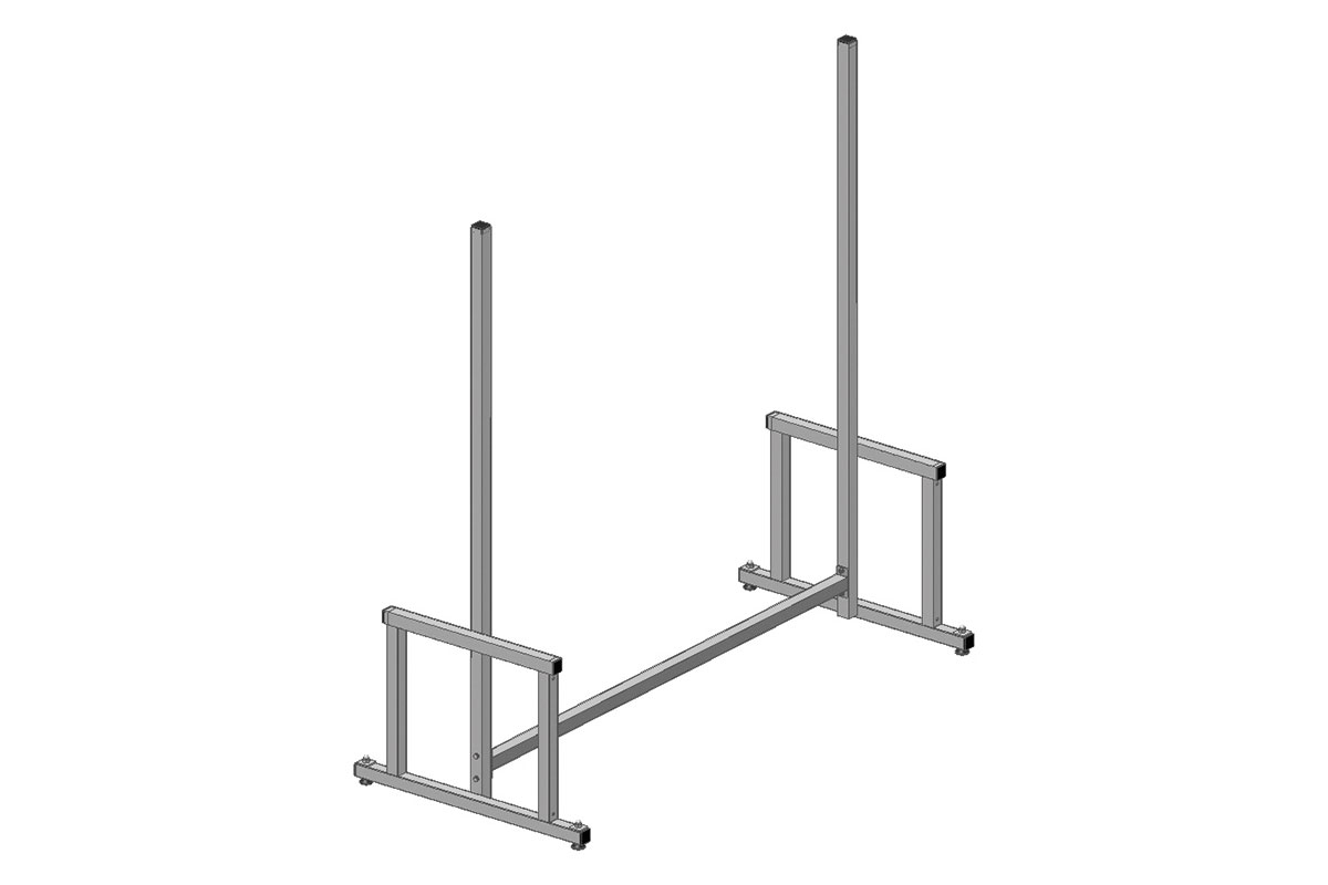 SYSTEM 2000 Upevňovací rám pro stoly - rozbaleno