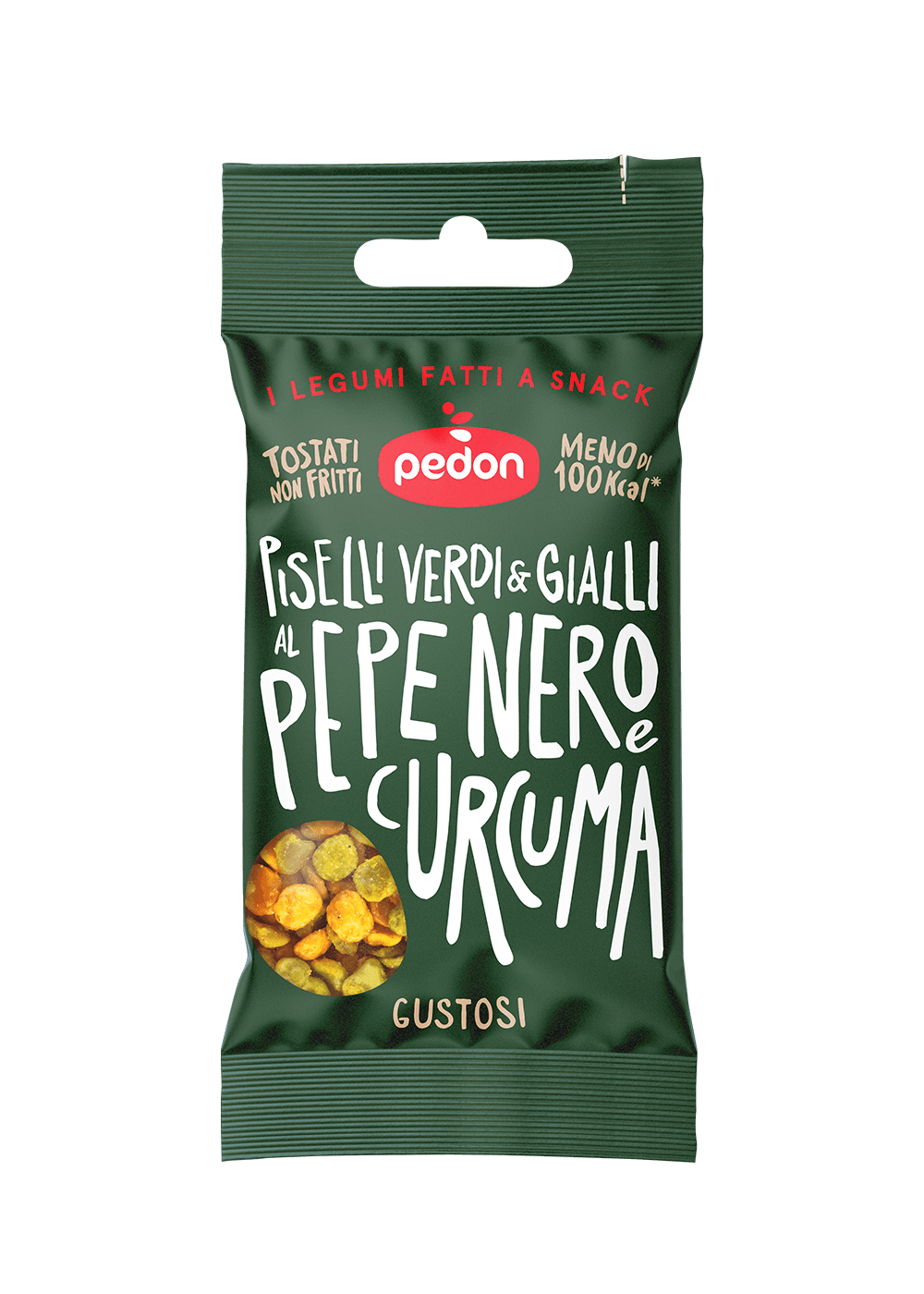 PEDON  zelený a žlutý hrášek s kurkumou a pepřem, 20g