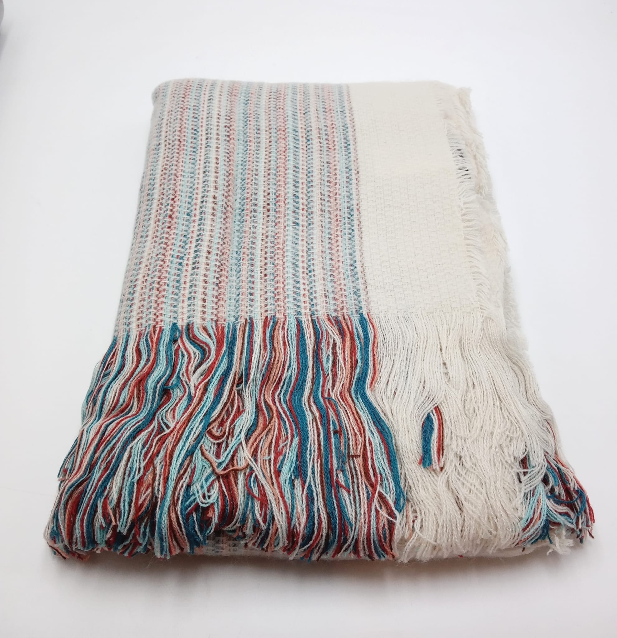 Oodji Dámská pletená šála s třásněmi, barevná