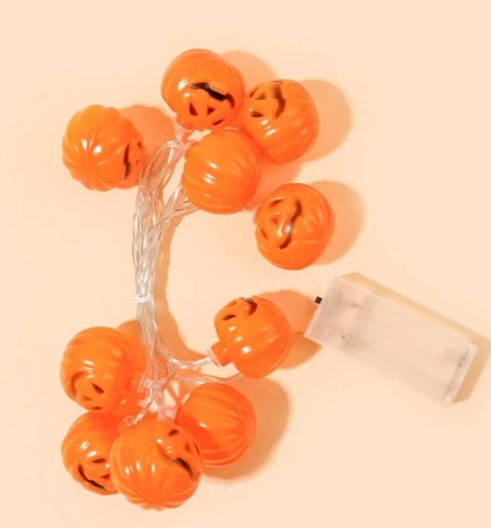 Svítící řetěz dýně - 165 cm