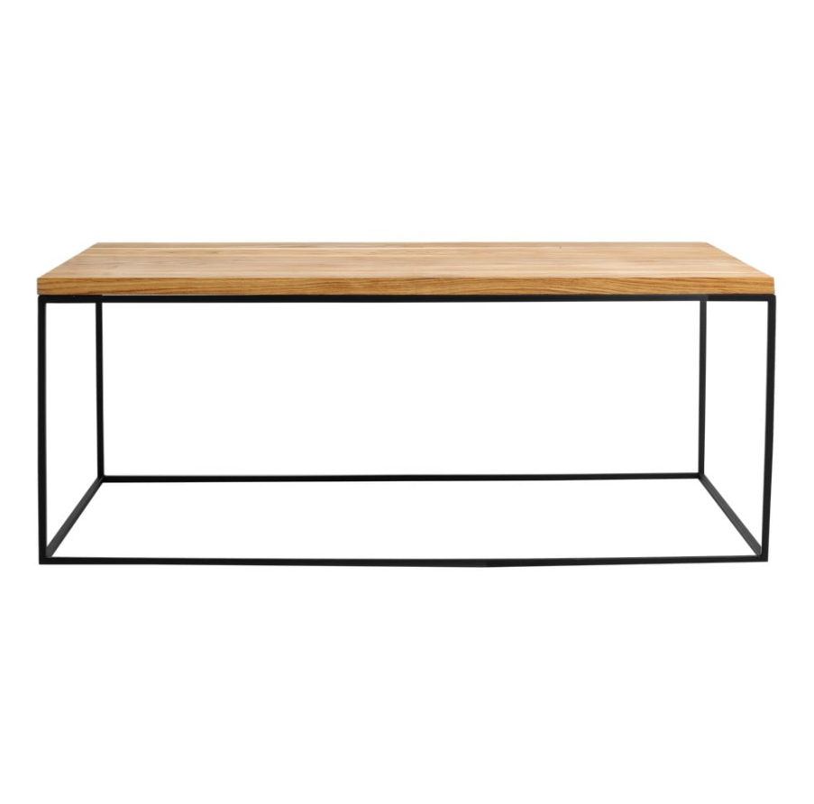 Konferenční stolek s černou konstrukcí Custom Form Tensio, 100 x 60 cm