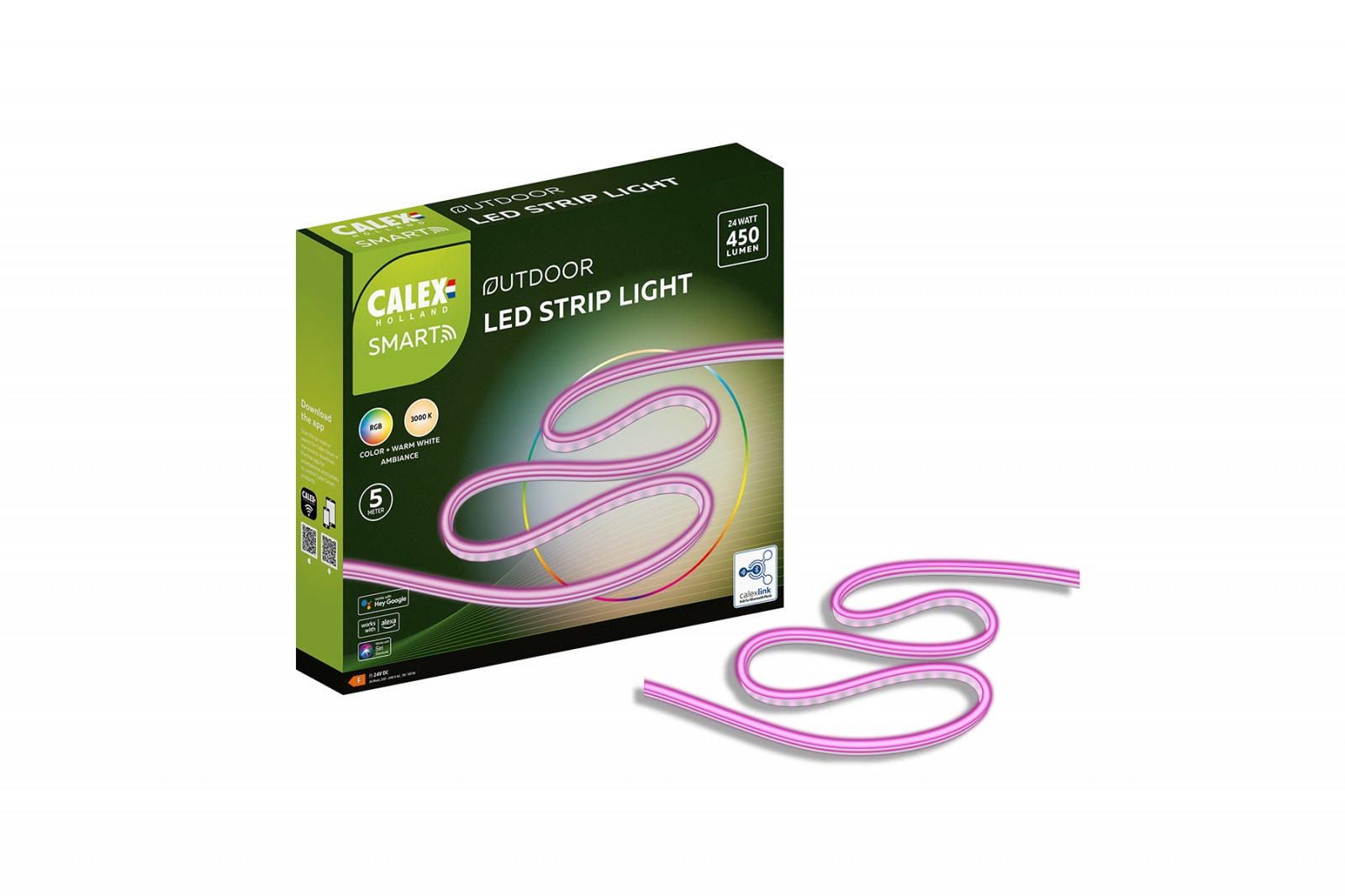 Calex Chytrý Outdoor LED pásek RGB + bílý 5M