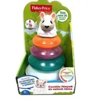FISHER-PRICE LINKIMALS BAREVNÁ LAMA S KROUŽKY, MLUVÍCÍ MAĎARSKY
