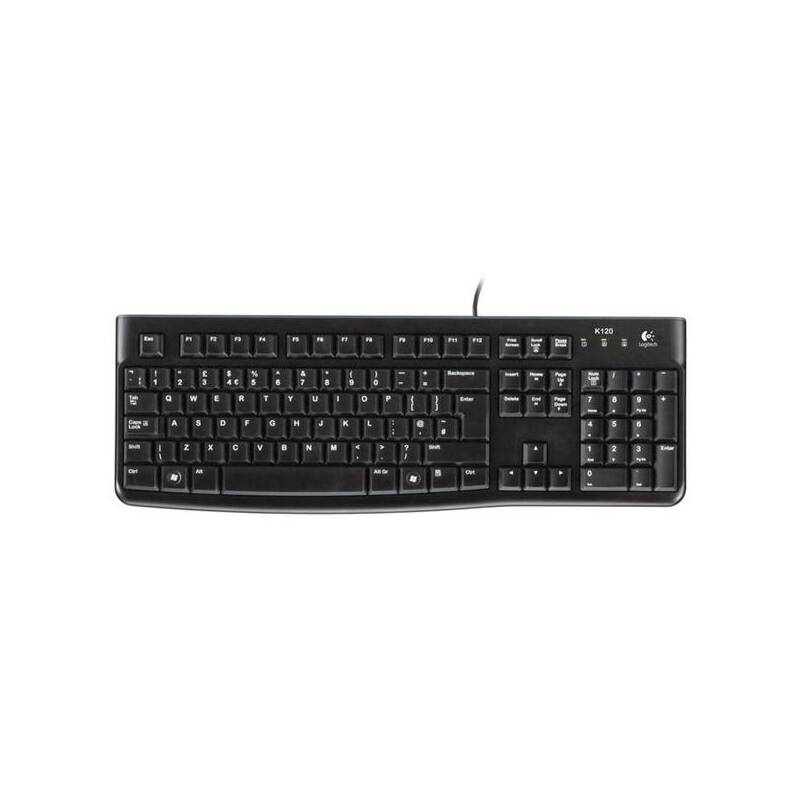Klávesnice Logitech K120, US, černá