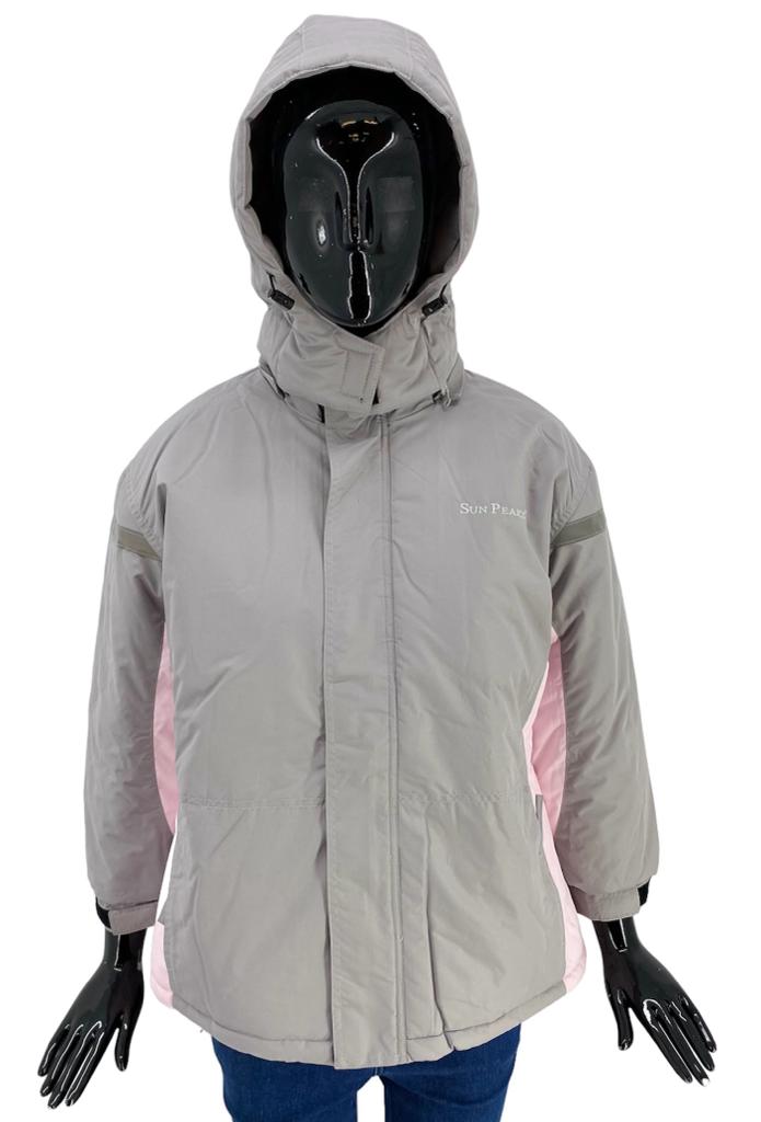 SUN PEAKS DÍVČÍ ZIMNÍ BUNDA  SUNSPEAKS RŮŽOVÁ/ŠEDÁ Velikosti DĚTSKÉ: 176