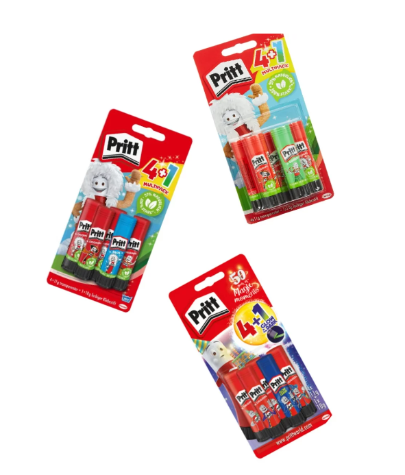 Pritt Lepící tyčinky 5 ks , 4x 11g + 1x 10g