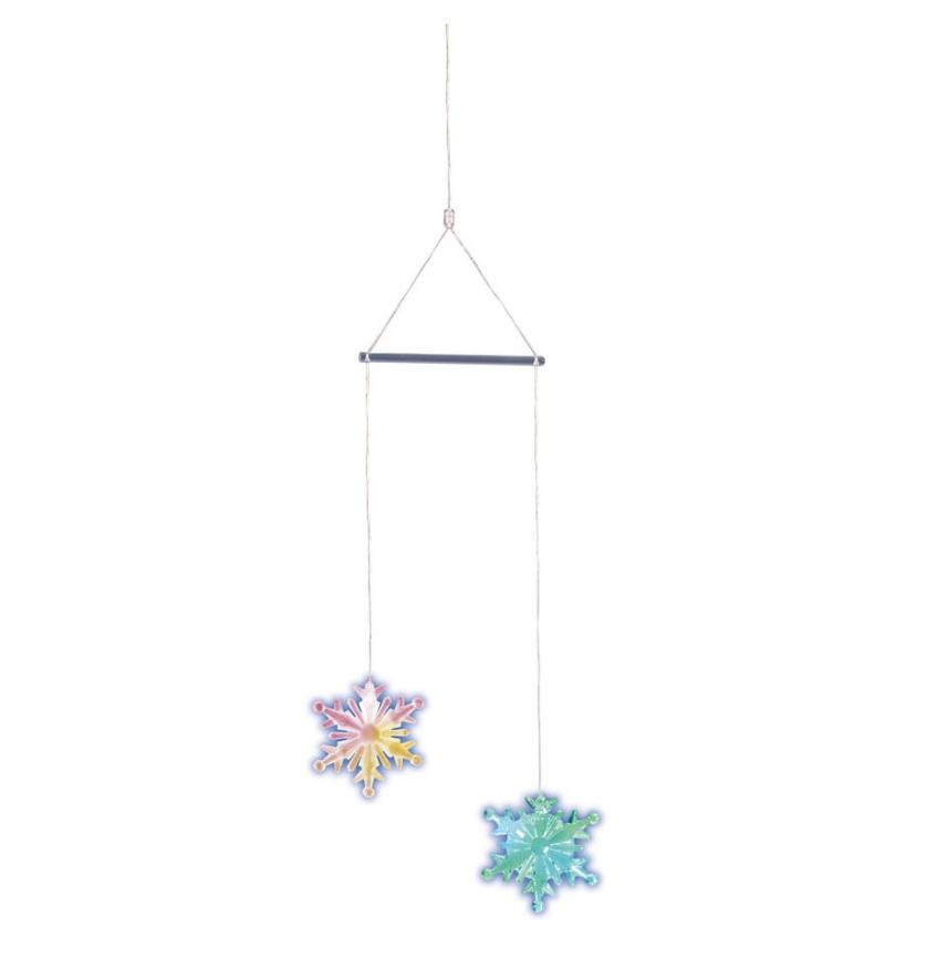 Závěsná děkorace s LED světly Naeve Snowflake, výška 75 cm
