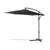 Černý slunečník bez podstavce Bonami Essentials Happy Sun, ø 300 cm  Rozbaleno