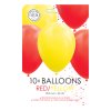 Fiësta – Ballonnen – 10st – rood/geel – ø30cm