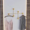 Kovový nástěnný věšák ve zlaté barvě Dama-A – Kalune Design  Rozbaleno
