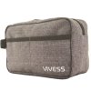 Vivess - Kosmetická šedá taštička - 23 x 10 x 14 cm
