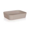 BRILANZ Miska na mýdlo 12 x 9 x 2,8 cm, béžovo-šedá
