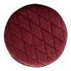 Červený puf ze sametu House Nordic Ejby, ø 34 cm  Rozbale(v)no