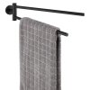 Matně černý nástěnný držák na ručníky z nerezové oceli Bosio – Wenko  Rozbale(v)no