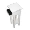 Přístavný stolek G&G - bílá patina, sestavený