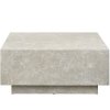 Konferenční stolek Lasley Vzhled travertinu 80 x 80 x 35 cm