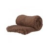 Plyšová deka, 127 x 152 cm, hnědá