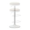 Barové stoličky v sadě Zaib bílé 2ks  Rozbale(v)no