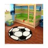 Dětský koberec Football ø 200 cm bílý/černý  Rozbale(v)no, může být lehce zašpiněné - lze vyčistit
