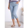 Dámské džínové legíny 3/4 - světle modré