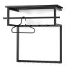 Nástěnný věšák Rizzoli s poličkou černý