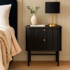 Noční stolek Milton & Oldbrook Samara, černý  Nové
