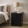 Noční stolek Milton & Oldbrook Navan, černý