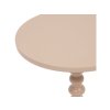 Odkládací stolek ALIX s ozdobnou nohou, Ø 38 cm, béžový  Rozbale(v)no