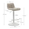Barová židle Zenda béžová  Rozbale(v)no
