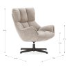 Křeslo Odette krémové  Rozbale(v)no