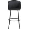 Barová židle Luana černá/černá 2ks  Rozbale(v)no