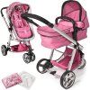 Kombinovaný kočárek Tectake růžový
