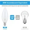 LED žárovky E14 C37, 5,5 W (500 lm), 3000 K, balení 5ks  Nové