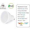 GU10 LED žárovka 6W 6500K 480 lm, 5 ks  Nové