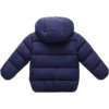 Dětská zateplená bunda s kapucí tmavě modrá  Nové