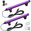 LED UV pás 28 cm 10W USB – přenosné černé světlo, 2 ks