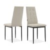 Jídelní židle v sadě Becca béžové 2ks