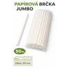 Papírová brčka JUMBO 50ks