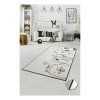 Dětský koberec Be Happy 100 x 160 cm bílý/černý