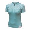 Dámský cyklistický dres kr. rukáv Sensor Cyklo Tour mint wave