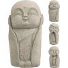 Budha polyresin NEvidím/slyším/mluvím 15x13x27 cm