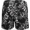 Pánské koupací šortky Nines - černá s květinovým designem