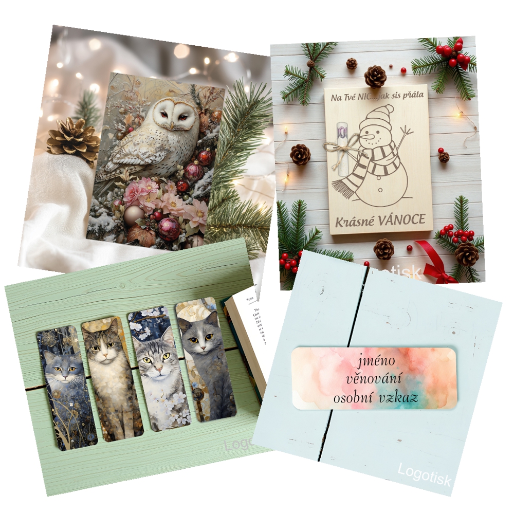 Vánoční motivy na vánoční dárky