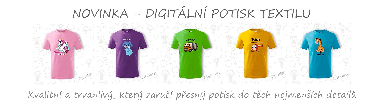 NOVINKA-digitální potisk triček a textilu