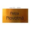 Cedulka/jmenovka s potiskem na přání  cedulky na dveře/poštovní schránky